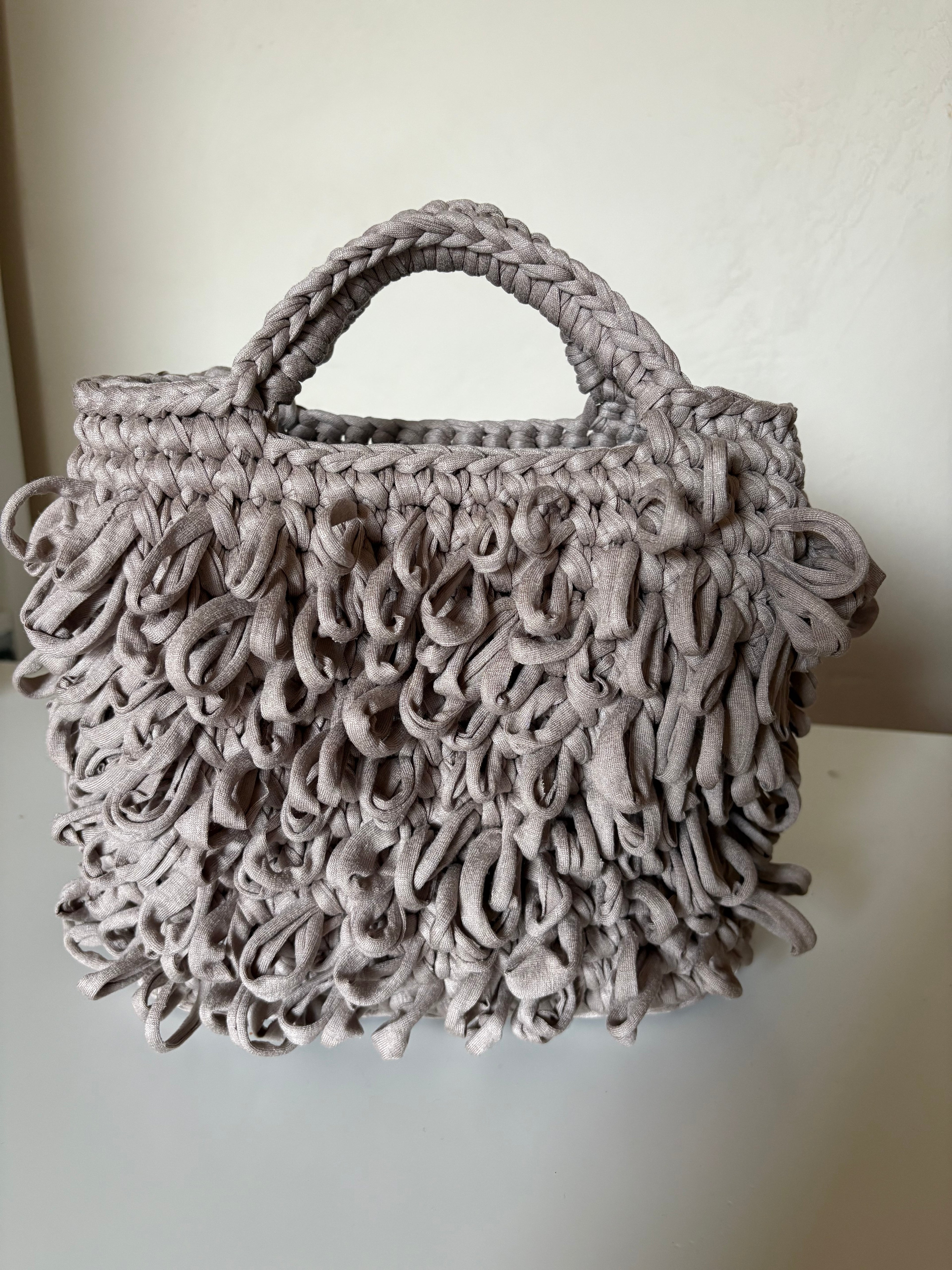 Handmade crochet handbag
